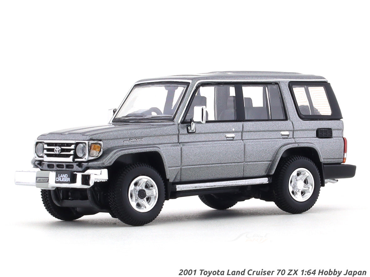 2001 Toyota Land Cruiser 70 ZX grey 1:64 Hobby Japan diecast scale model  collectible