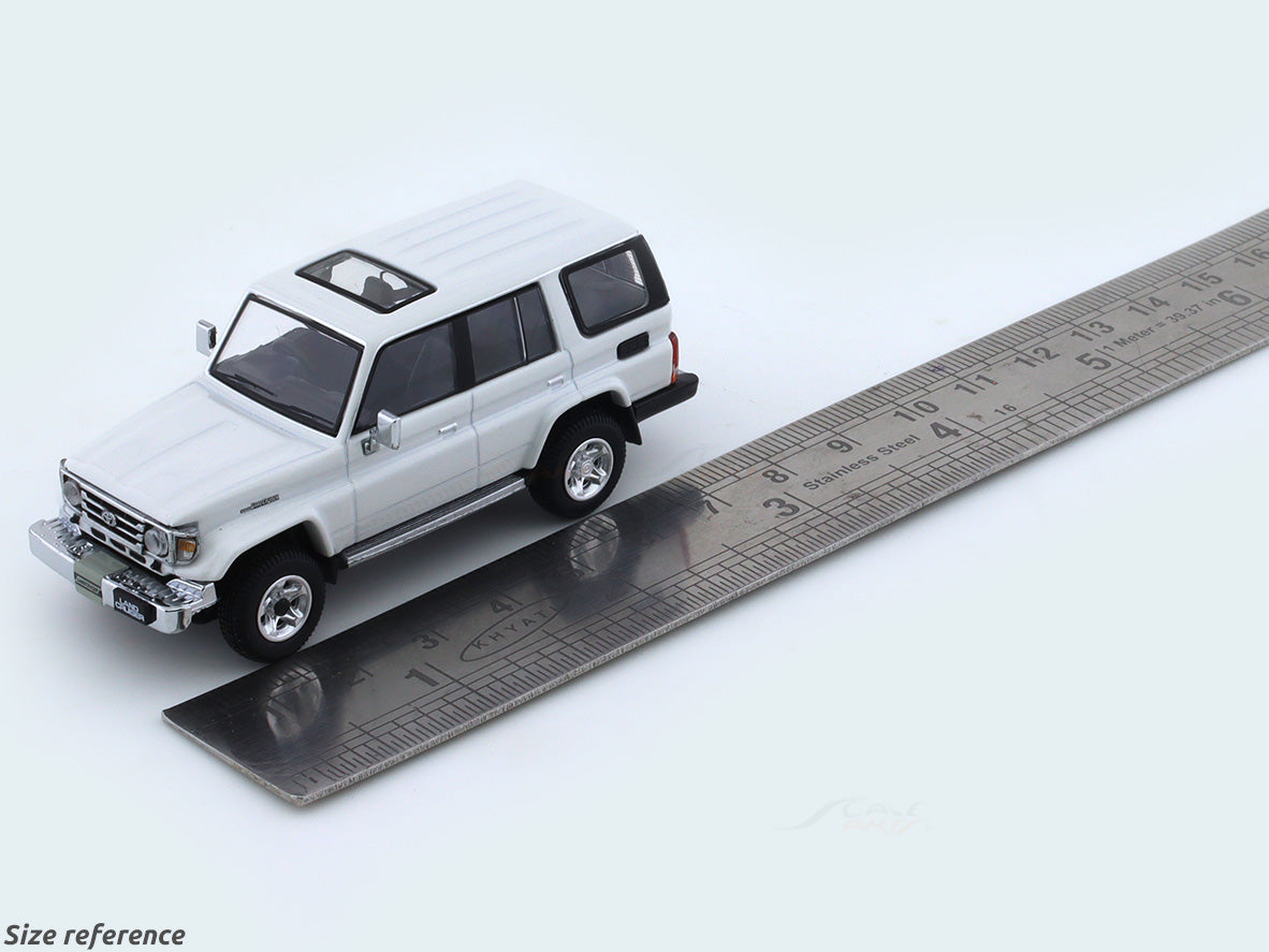 2001 Toyota Land Cruiser 70 ZX white 1:64 Hobby Japan diecast