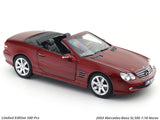 2003 Mercedes-Benz SL500 Red 1:18 Norev Licensed Diecast Scale Model Car Collectible
