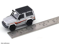 2014 Toyota Land Cruiser LC71 Silver 1:64 Para64 licensed diecast scale model car