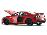2017 Nissan GT-R R35 Red 1:24 Bburago with Acrylic Case Licensed Diecast Scale Model Car Collectible