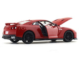 2017 Nissan GT-R R35 Red 1:24 Bburago with Acrylic Case Licensed Diecast Scale Model Car Collectible