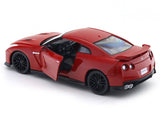 2017 Nissan GT-R R35 Red 1:24 Bburago with Acrylic Case Licensed Diecast Scale Model Car Collectible