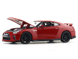 2017 Nissan GT-R R35 Red 1:24 Bburago with Acrylic Case Licensed Diecast Scale Model Car Collectible