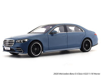 1/18 Dealer Edition 2020 Mercedes-Benz S-Class (V223) (Manufaktur Vintage  Blue) Diecast Car Model 