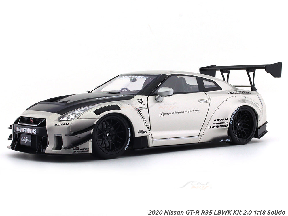 2020 Nissan GT-R R35 LBWK Kit 2.0 1:18 Solido diecast Scale Model ...