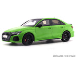 2021 Audi RS 3 green 1:18 GT Spirit Scale Model collectible