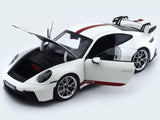 2021 Porsche 911 992 GT3 white 1:18 Norev diecast Scale Model collectible