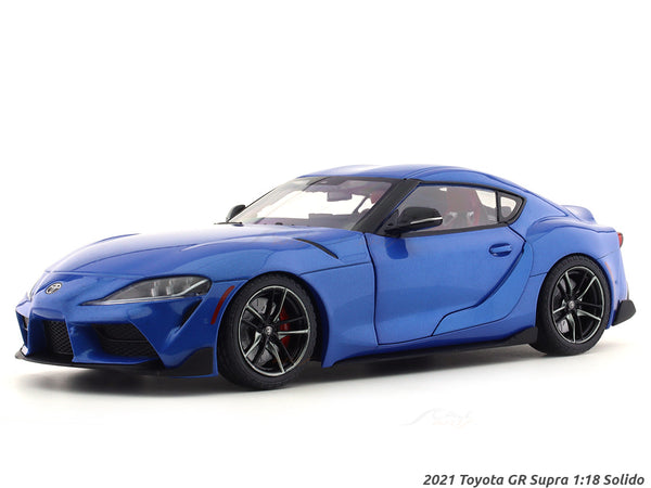 2021 Toyota GR Supra Horizon Blue 1:18 Solido diecast scale model car collectible