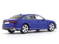 2022 Audi A8 (S8) Blue 1:64 GCD diecast scale model miniature car replica