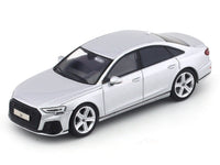 2022 Audi A8 (S8) Silver 1:64 GCD diecast scale model miniature car replica