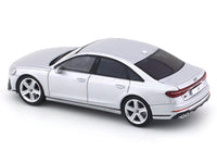 2022 Audi A8 (S8) Silver 1:64 GCD diecast scale model miniature car replica