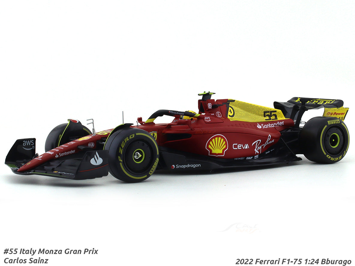 Bburago 1:43 Carlos Sainz Jr. Ferrari F1-75 #55 formula 1 2022 18