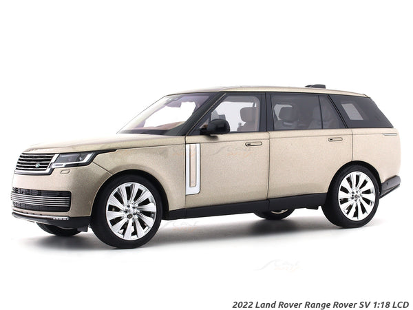 2022 Land Rover Range Rover SV Champagne 1:18 LCD diecast scale model car collectible