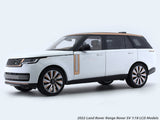 2022 Land Rover Range Rover SV white 1:18 LCD diecast scale model car collectible