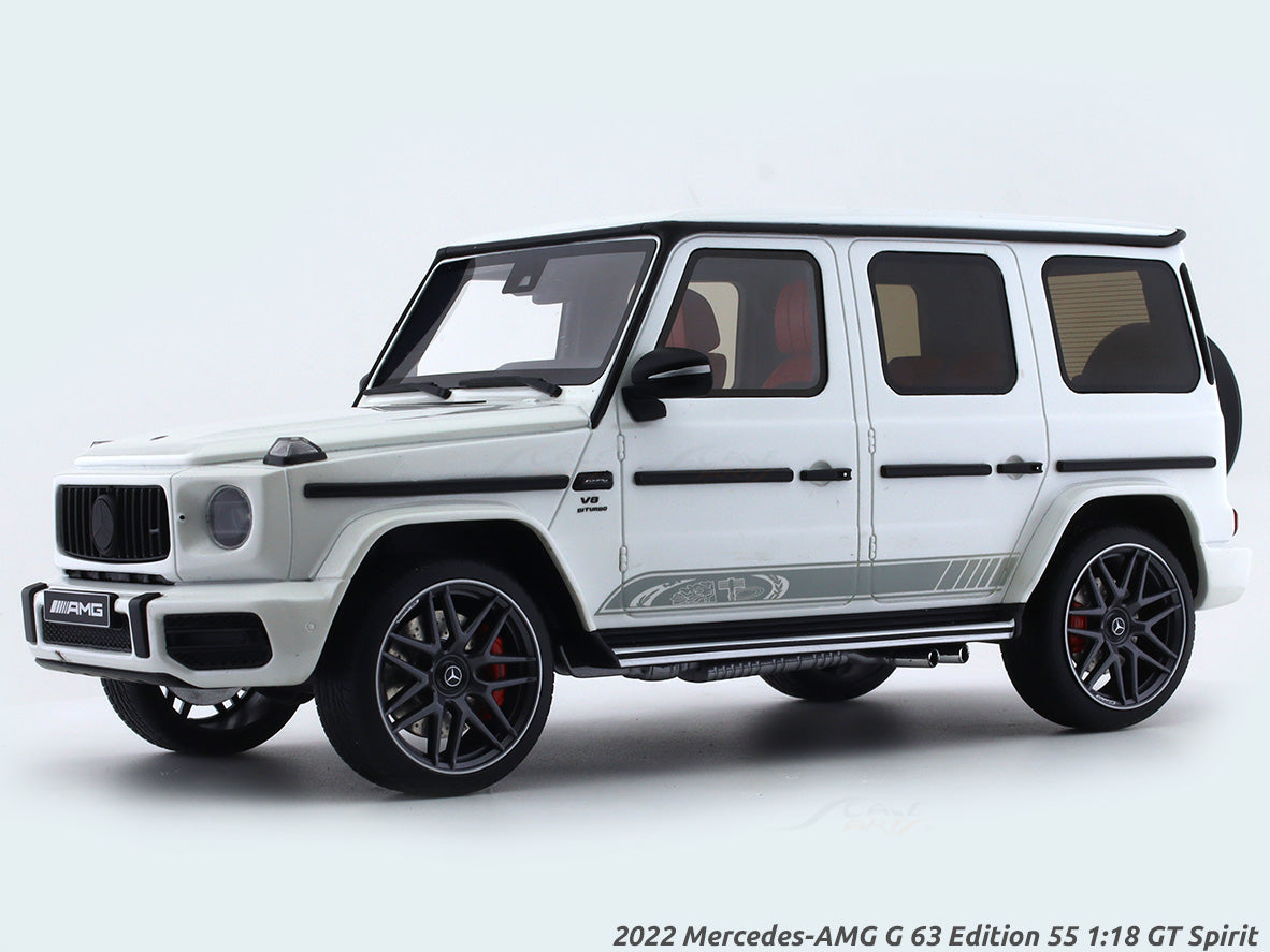 2022 Mercedes-AMG G 63 Edition 55 white 1:18 GT Spirit Scale Model