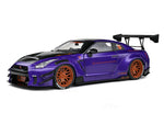 2022 Nissan GT-R R35 LBWK 2.0 Purplezilla 1:18 Solido licensed diecast scale model car