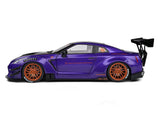 2022 Nissan GT-R R35 LBWK 2.0 Purplezilla 1:18 Solido licensed diecast scale model car