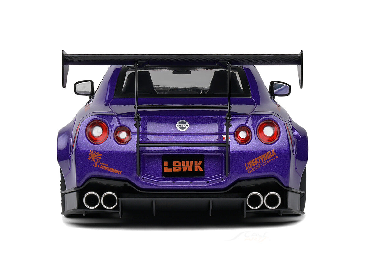 2022 Nissan GT-R R35 LBWK 2.0 Purplezilla 1:18 Solido licensed diecast ...