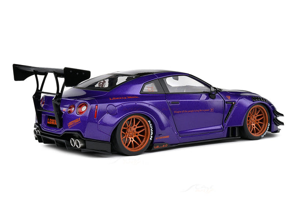 2022 Nissan GT-R R35 LBWK 2.0 Purplezilla 1:18 Solido licensed diecast ...