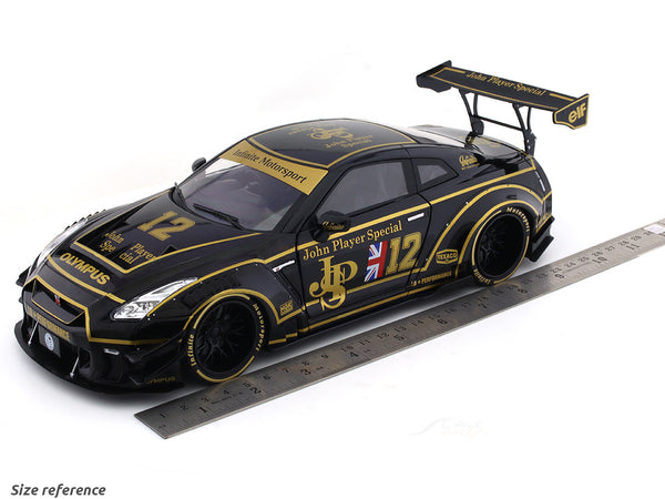 2022 Nissan Skyline GT-R R35 LBWK JPS 1:18 Solido diecast scale model ...