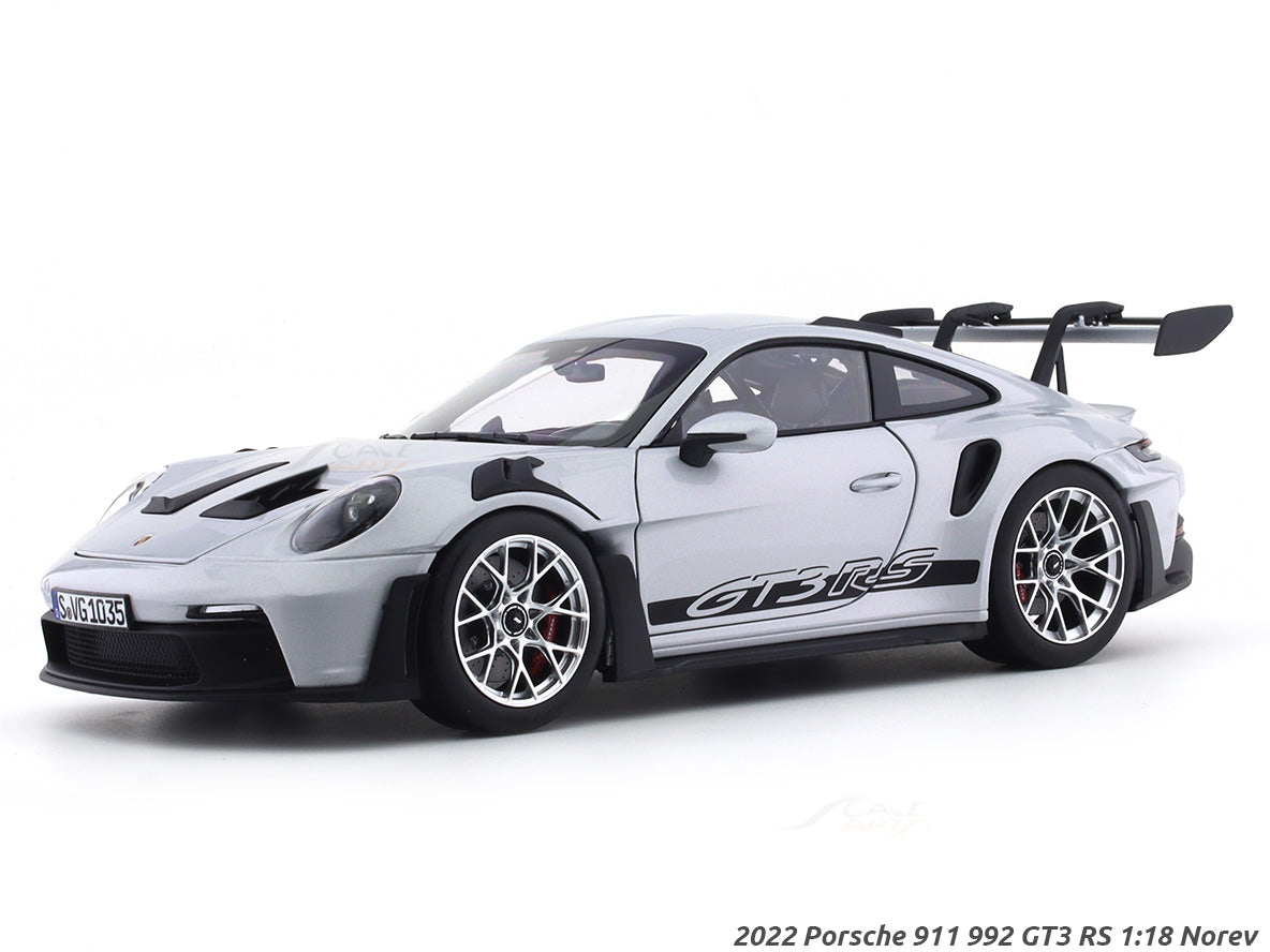 2022 Porsche 911 992 GT3 RS silver 1:18 Norev diecast scale model