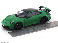 Broken Acrylic case : 2022 Porsche 911 992 GT3 green 1:43 Solido diecast Scale Model collectible