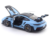 2022 Porsche 911 992 GT3 RS Weissach Gulf Blue  1:18 Norev Licensed Diecast Scale Model Car