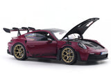 2022 Porsche 911 992 GT3 RS Weissach Star Ruby 1:18 Norev Licensed Diecast Scale Model Car