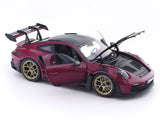 2022 Porsche 911 992 GT3 RS Weissach Star Ruby 1:18 Norev Licensed Diecast Scale Model Car