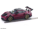 2022 Porsche 911 992 GT3 RS Weissach Star Ruby 1:18 Norev Licensed Diecast Scale Model Car