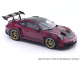 2022 Porsche 911 992 GT3 RS Weissach Star Ruby 1:18 Norev Licensed Diecast Scale Model Car