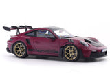 2022 Porsche 911 992 GT3 RS Weissach Star Ruby 1:18 Norev Licensed Diecast Scale Model Car