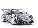 2022 Porsche 911 RWB The Zebra Bodykit 1:18 Solido Licensed Diecast Scale Model Car Collectible