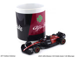 2023 Alfa-Romeo C43 Stake team Valterri Bottas 1:43 Bburago & Coffee mug set scale model car