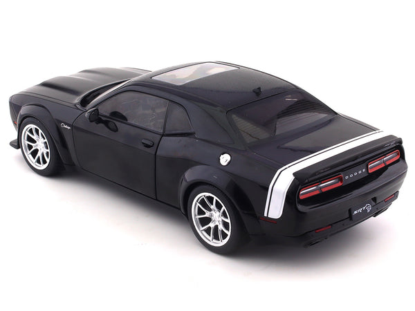 Dodge Challenger SRT Hellcat Redeye Widebody with Sunroof Orange and Black  1/18 Diecast Model Car by Solido