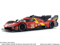 2023 Ferrari 499P #51 Winner 24h LeMans 1:18 Bburago diecast Scale Model car