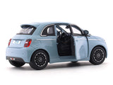 2023 Fiat 500e blue 1:24 Bburago licensed diecast Scale Model car