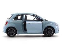 2023 Fiat 500e blue 1:24 Bburago licensed diecast Scale Model car