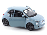 2023 Fiat 500e blue 1:24 Bburago licensed diecast Scale Model car