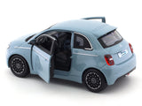 2023 Fiat 500e blue 1:24 Bburago licensed diecast Scale Model car