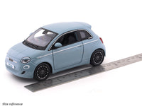 2023 Fiat 500e blue 1:24 Bburago licensed diecast Scale Model car