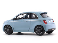 2023 Fiat 500e blue 1:24 Bburago licensed diecast Scale Model car