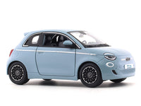 2023 Fiat 500e blue 1:24 Bburago licensed diecast Scale Model car