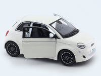 2023 Fiat 500e white 1:24 Bburago licensed diecast Scale Model car