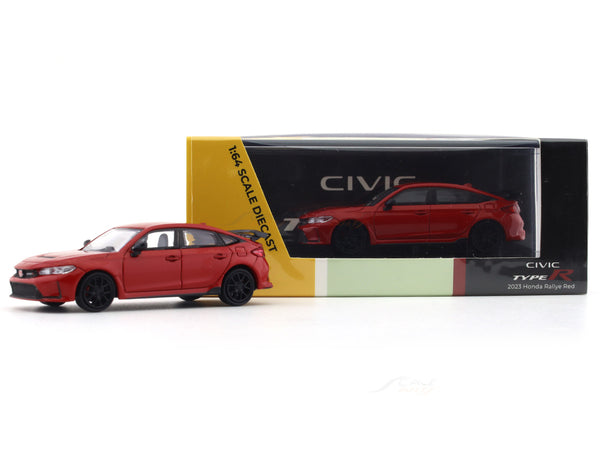Miniature Honda Civic Type-R FL5 2023 Rallye Red Para64 1/64