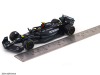 2023 Mercedes-AMG W14 E Performance Lewis Hamilton 1:43 Bburago Formula 1 diecast scale model car