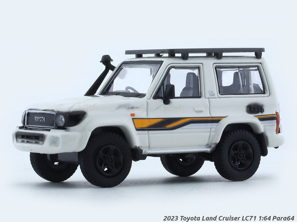 2023 Toyota Land Cruiser LC71 White Anniversary Edition 1:64 Para64 diecast scale model car