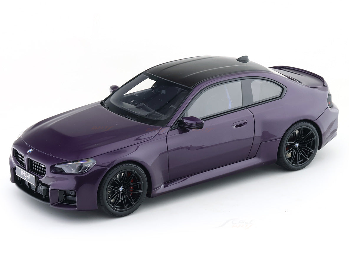 【新品同様】ミニチャンプス M2クーペG87 2023 パープル 1/18 2023 BMW M2 Coupe G87 Twilight Purple 1:18 GT Spirit Premium Resin