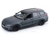 2023 BMW M3 Touring Matte Grey 1:24 Bburago licensed diecast scale model car collectible